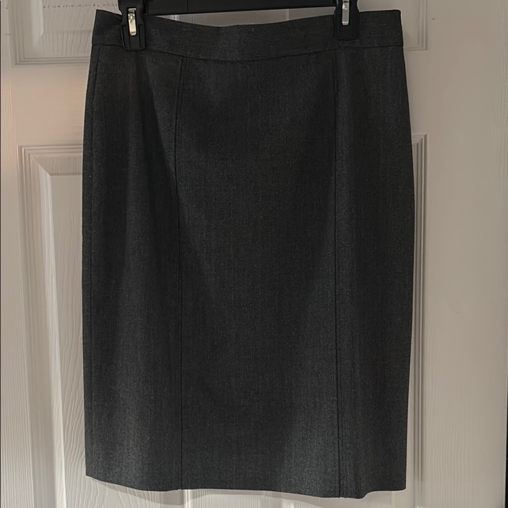 ANTONIO MELANI Gray Knee-Length Pencil Suit for Work